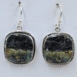 Black Jack Turquoise 925 Sterling Silver Earring (REXT90-180)