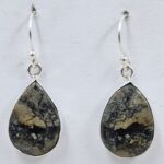 Black Jack Turquoise 925 Sterling Silver Earring (REXT90-156)