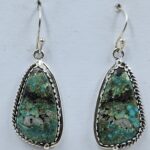 Black Jack Turquoise 925 Sterling Silver Earring (REXT90-173)
