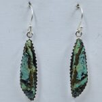 Black Jack Turquoise 925 Sterling Silver Earring (REXT90-168)
