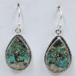 Black Jack Turquoise 925 Sterling Silver Earring (REXT90-158)