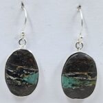 Black Jack Turquoise 925 Sterling Silver Earring (REXT90-161)