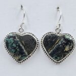 Black Jack Turquoise 925 Sterling Silver Earring (REXT90-151)