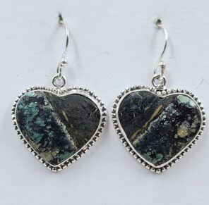 Black Jack Turquoise 925 Sterling Silver Earring (REXT90-151)