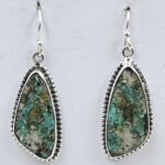 Black Jack Turquoise 925 Sterling Silver Earring (REXT90-175)