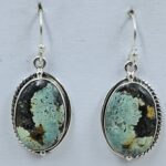 Black Jack Turquoise 925 Sterling Silver Earring (REXT90-159)