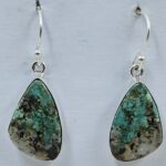 Black Jack Turquoise 925 Sterling Silver Earring (REXT90-171)