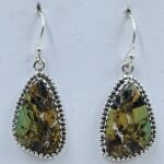Black Jack Turquoise 925 Sterling Silver Earring (REXT90-170)