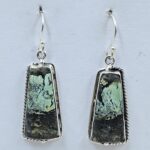 Black Jack Turquoise 925 Sterling Silver Earring (REXT90-177)
