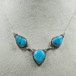 Blue Ridge Turquoise 16+2" 925 Sterling Silver Necklace (REXT76-276)