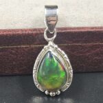 Black Opal 1" 925 Sterling Silver Pendant (REXT79-134)
