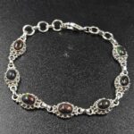 Black Opal 7.5" 925 Sterling Silver Bracelet (REXT79-195)