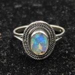 Cut Opal 925 Sterling Silver Ring (REXT89-467)