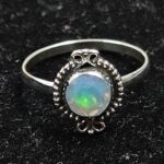 Cut Opal 925 Sterling Silver Ring (REXT89-463)