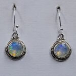 Cut Opal 925 Sterling Silver Earring (REXT89-477)