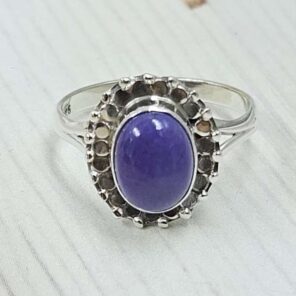 Charoite 925 Sterling Silver Ring (RS7- 350)
