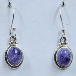 Charoite 925 Sterling Silver Earring (RS7- 360)