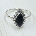 Black Onyx 925 Sterling Silver Ring (RS67-176)