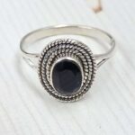 Black Onyx 925 Sterling Silver Ring (RS67-175)