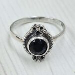 Black Onyx 925 Sterling Silver Ring (RS67-181)