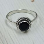 Black Onyx 925 Sterling Silver Ring (RS67-179)