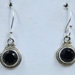 Black Onyx 925 Sterling Silver Earring (RS67-186)