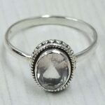 Rose Quartz 925 Sterling Silver Ring (RS24- 179)