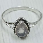 Rose Quartz 925 Sterling Silver Ring (RS24- 183)