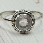 Rose Quartz 925 Sterling Silver Ring (RS24- 178)
