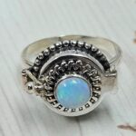 Ethiopian Opal 925 Sterling Silver Poison Box Ring (REXT161-39)