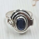 Labradorite 925 Sterling Silver Poison Box Ring (REXT162-5)