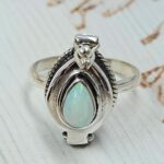 Ethiopian Opal 925 Sterling Silver Poison Box Ring (REXT161-18)