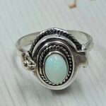 Ethiopian Opal 925 Sterling Silver Poison Box Ring (REXT161-7)