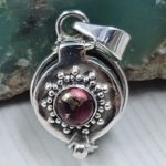 Red Rose Dahlia 925 Sterling Silver Poison Box Pendant (REXT164-11)