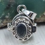 Labradorite 925 Sterling Silver Poison Box Pendant (REXT164-13)