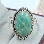 Kingman Turquoise Size US 11 925 Sterling Silver Ring (REXT165-8)