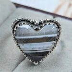 Blue Opal Size US 7 925 Sterling Silver Ring (REXT165-49)