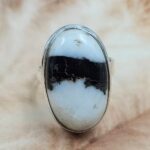 Zebra Jasper Size US 7 925 Sterling Silver Ring (REXT6-139)
