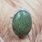 Kingman Turquoise Size US 7 925 Sterling Silver Ring (REXT6-146)