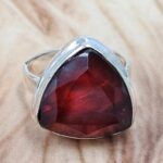 Synthetic Ammolite Size US 7 925 Sterling Silver Ring (REXT6-145)