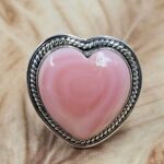 Pink Queen Conch Size US 11 925 Sterling Silver Ring (REXT49-455)