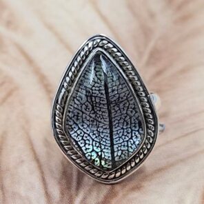 Leaf Size US 6 925 Sterling Silver Ring (REXT49-451)