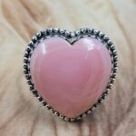 Pink Queen Conch Size US 11 925 Sterling Silver Ring (REXT25-152)
