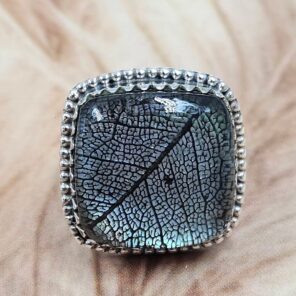 Leaf Size US 7 925 Sterling Silver Ring (REXT25-138)