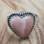 Australian Pink Opal Size US 9 925 Sterling Silver Ring (REXT25-153)
