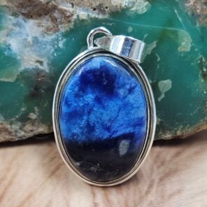 Afghanite 1.75" 925 Sterling Silver Pendant (REXT95-164)