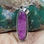 Pink Rainbow Moonstone 2" 925 Sterling Silver Pendant (REXT95-205)