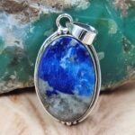 Afghanite 1.75" 925 Sterling Silver Pendant (REXT95-196)