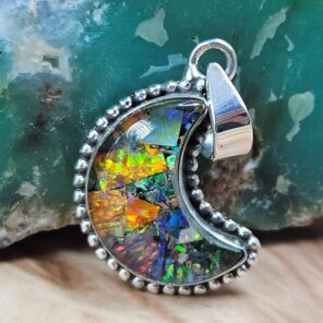 Monarch Opal 925 Sterling Silver Pendant (REXT163-67)