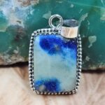 Afghanite 1.5" 925 Sterling Silver Pendant (REXT163-58)